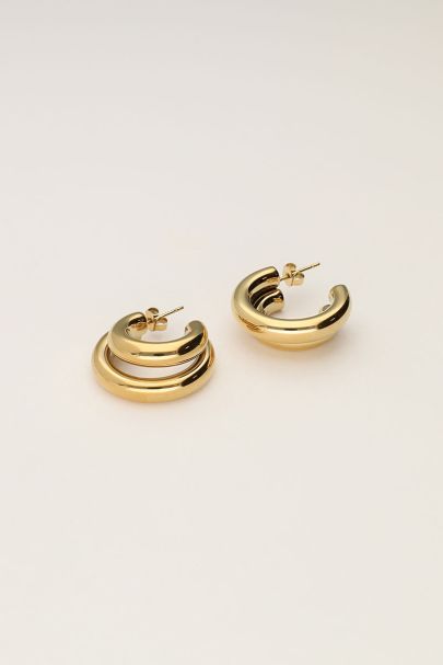 Bold doppelreihige Creolen