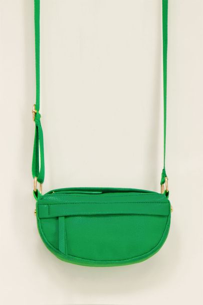 Groene crossbody tas met extra vak