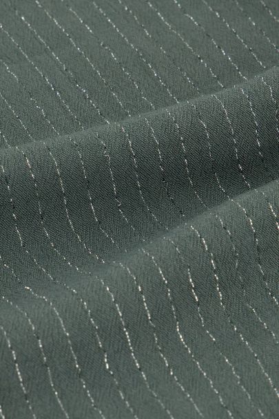 Groene multiway wikkel korte jurk met lurex
