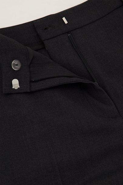 Grijze wide leg pantalon met steekzakken