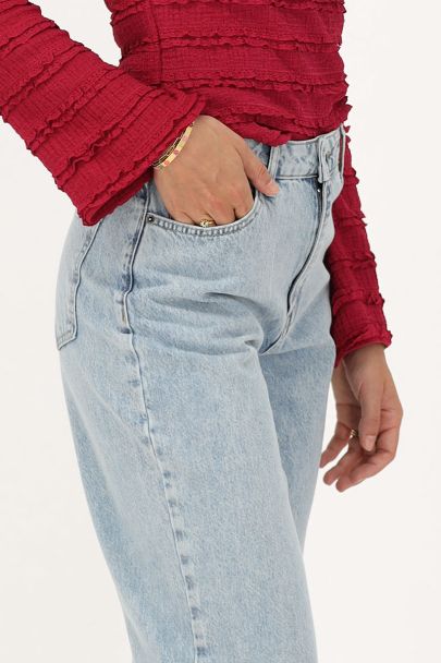 Classic light blue wide leg jeans
