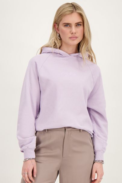 Lila hoodie Paris étoile
