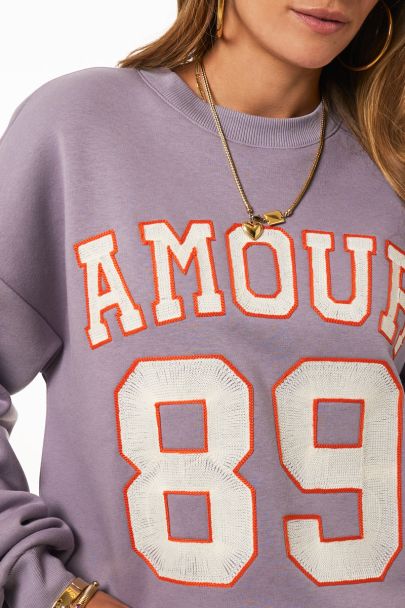Lilac sweater "Amour 89"