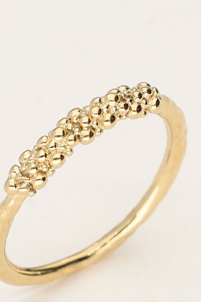 Bague minimaliste avec bulles