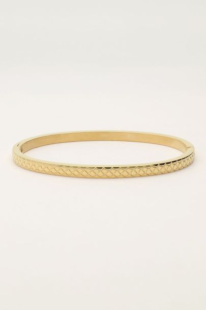 Bracelet jonc mini Bold avec écailles