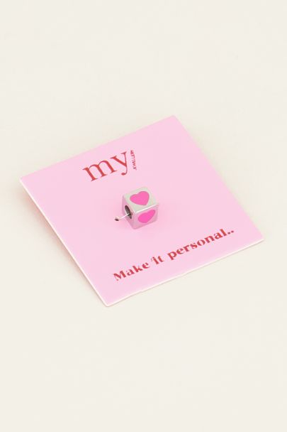 Pendentif Cube avec petit cœur
