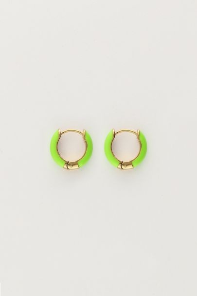 Candy kleine oorringen groen