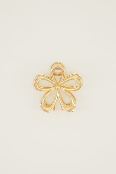 Gold coloured flower hairclip