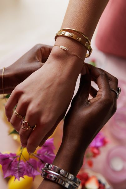 Bangle met bloemen