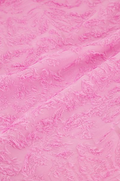 Robe en jacquard rose