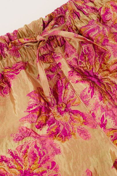 Pinke Jacquard-Shorts