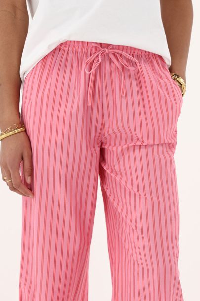 Pinke gestreifte Hose