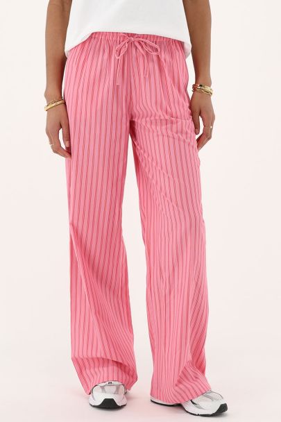 Pinke gestreifte Hose