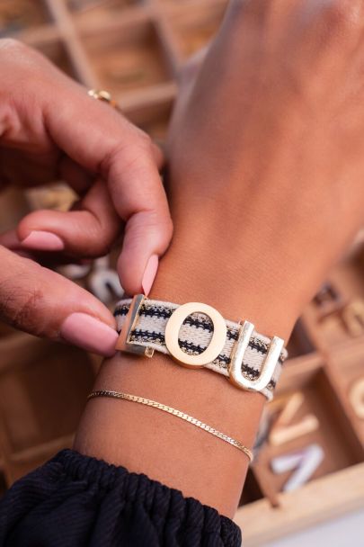 Buchstabe f&uuml;r Bohemian Armband