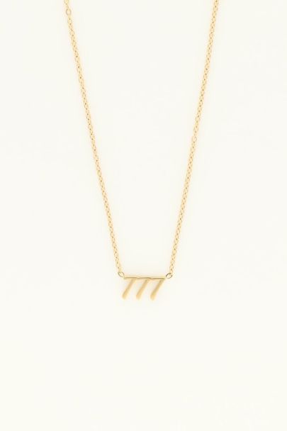 Angel number 777 ketting