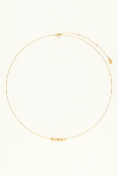 Collier long à lettres Atelier
