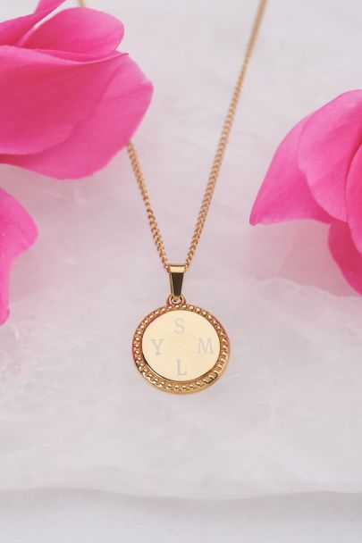 Atelier lange Kette mit rundem Anhänger