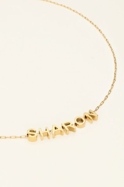 Atelier lange ketting met initials