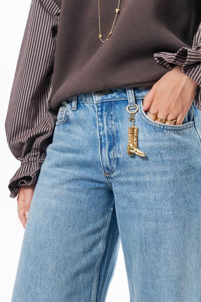 Bag charm western boot