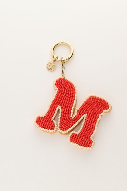 Bag charm met initial