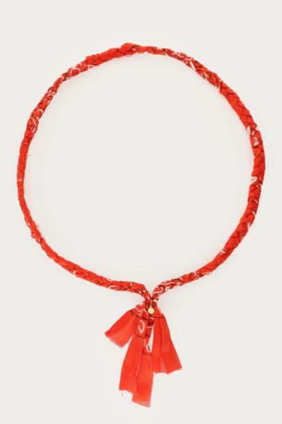 Collier bandana orange