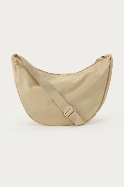 Sac &agrave; bandouli&egrave;re maxi basique beige 