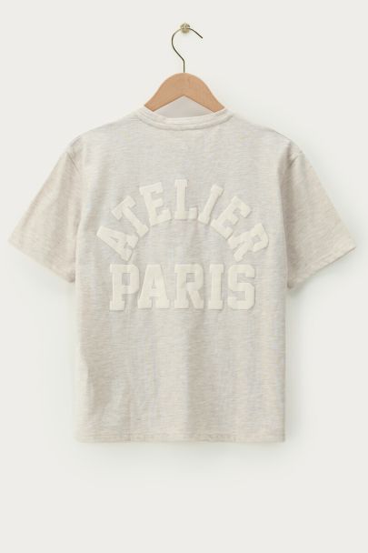 Beige T-shirt "Atelier Paris"