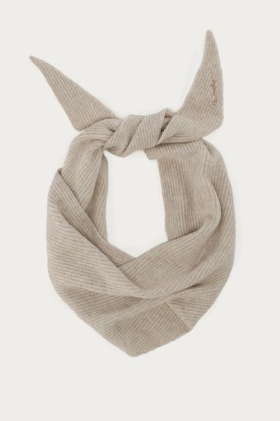 Beige triangle scarf
