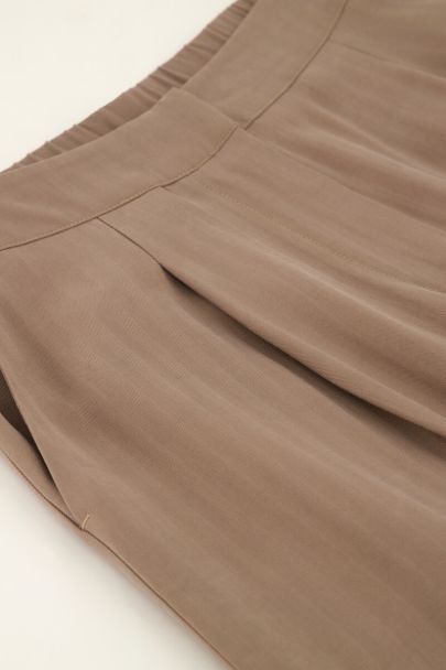 Taupe wide leg pantalon