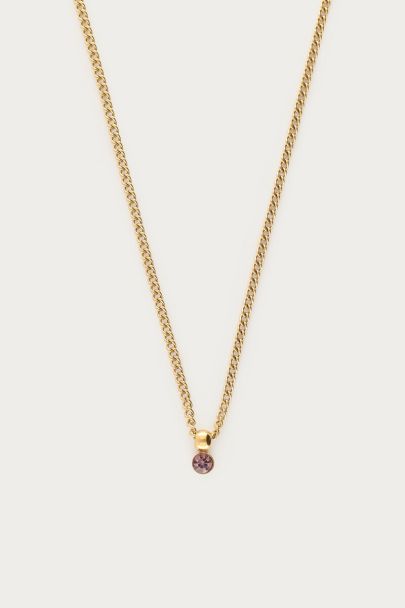 Collier avec pierre de naissance