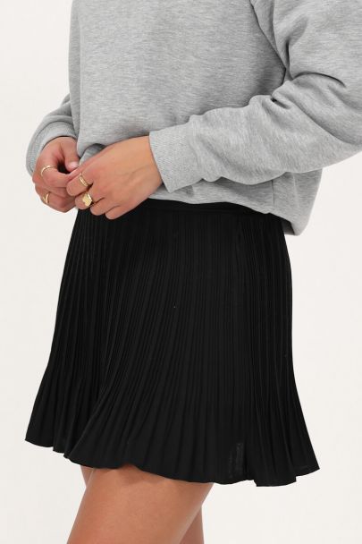 Minijupe plissée noire