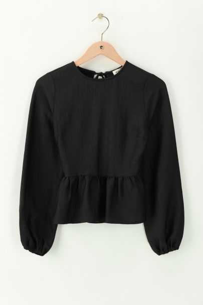 Black top with open back