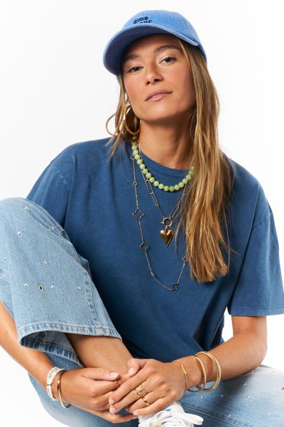 Blauwe pet "Âme sœur"