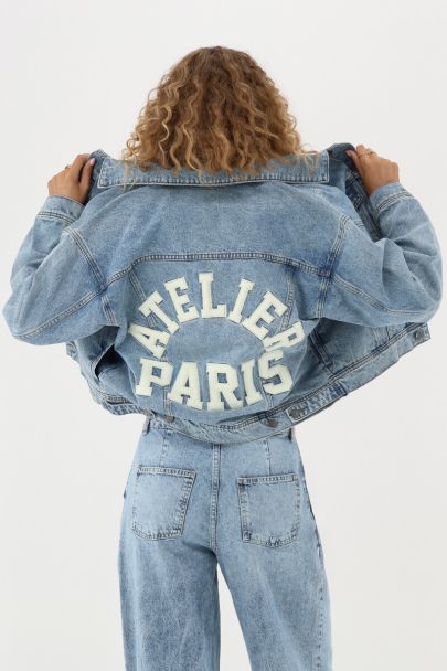 Blue denim jacket "Atelier Paris"