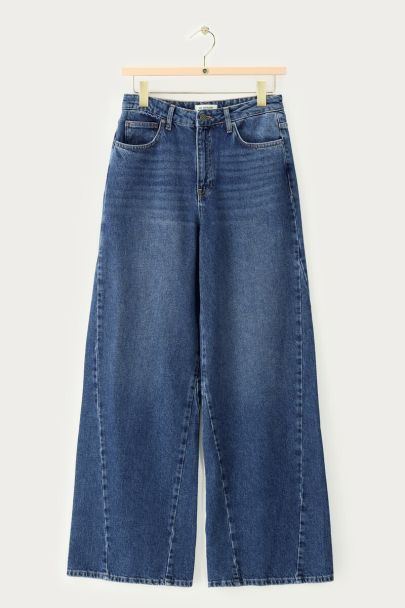 Blauwe flared jeans