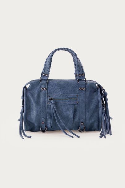Blaue kleine Cargotasche aus Kunstleder