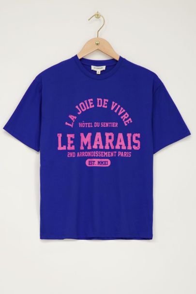 T-shirt bleu le marais