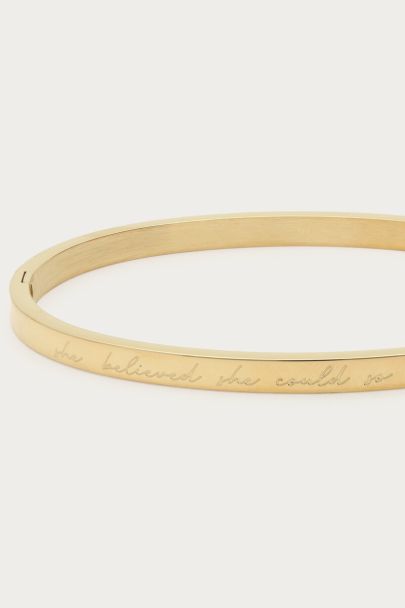 Bold bangle "Believe"
