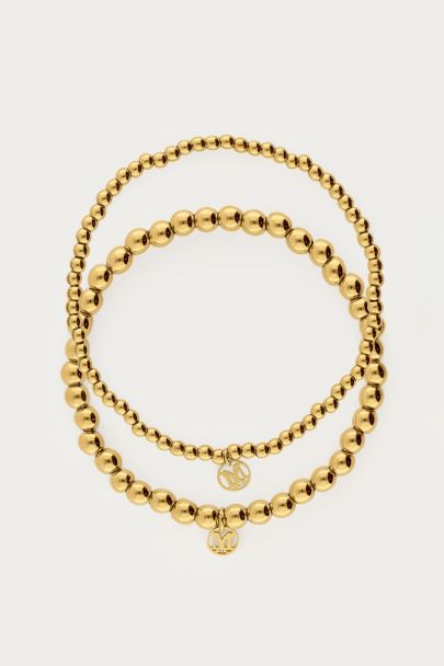 Bold armbanden set met bubbel