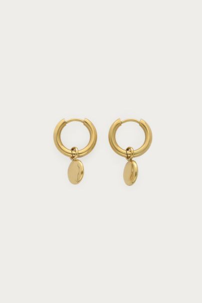 Boucles d'oreilles Bold pois ovale