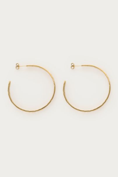 Boucles d'oreilles maxi Bold martelées 