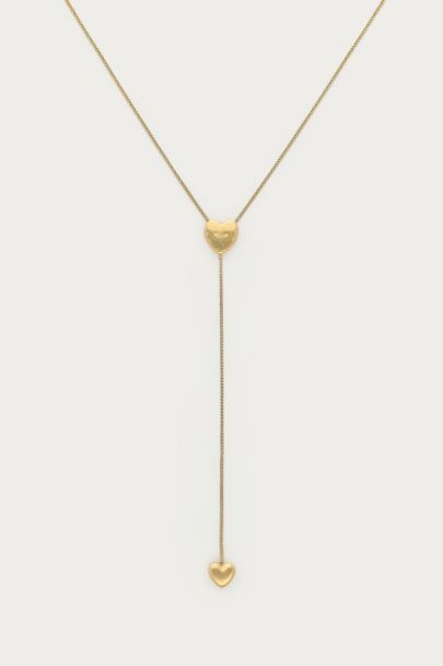 Collier en Y minimaliste Bold c&oelig;urs