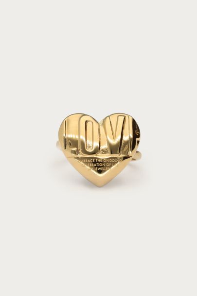Bold ring met love hart