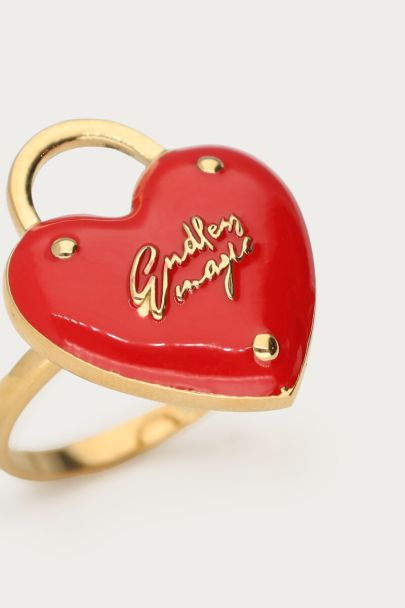 Bold Ring rotes Herz