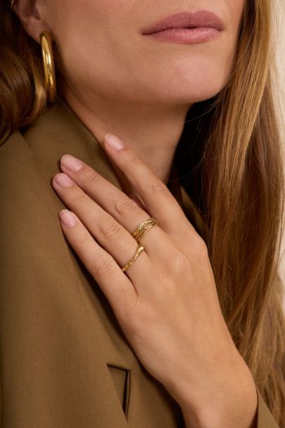 Bague Bold fils 'martel&eacute;s'