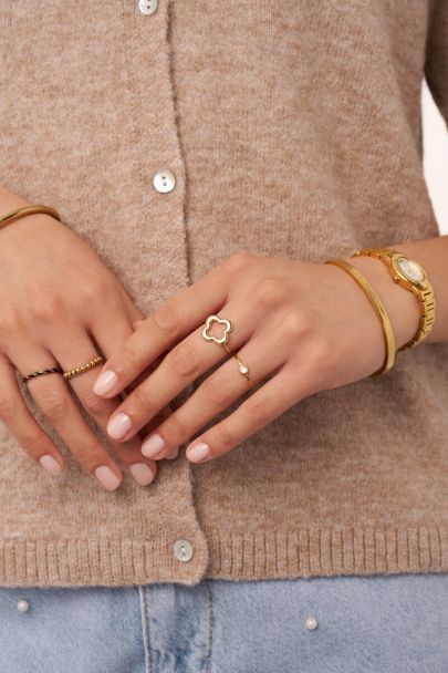 Bold Statement-Ring Kleeblatt medium