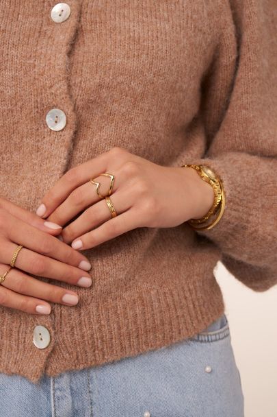 Bague Bold maxi avec grand cœur ouvert