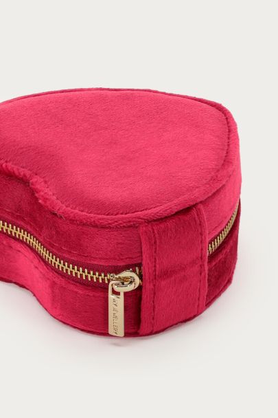 Bold velvet roze sieraden doos