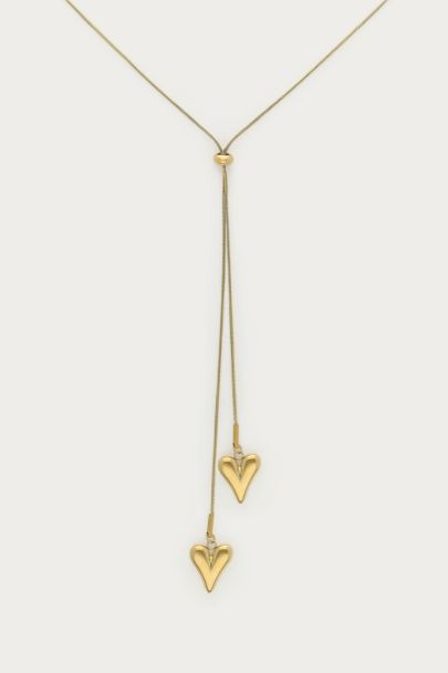 Collier en Y Bold avec cordons et c&oelig;urs