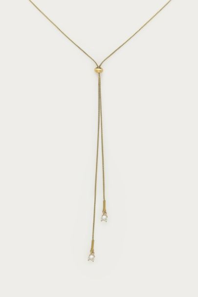 Collier en Y Bold avec cordons et strass